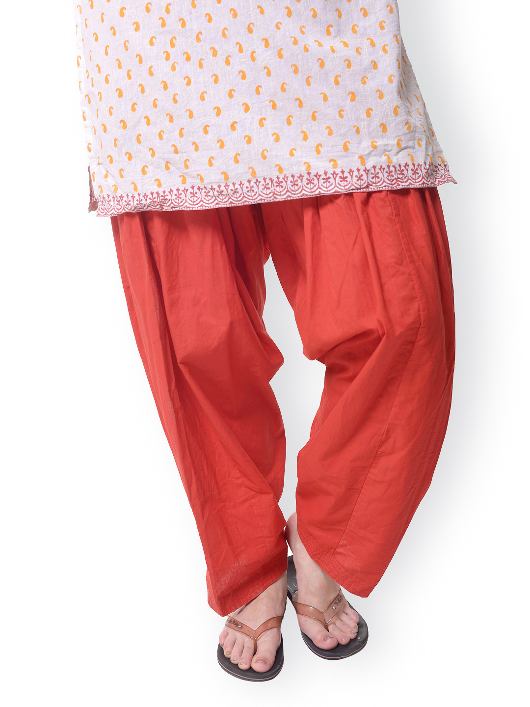 Bitterlime Women Red Patiala Pants