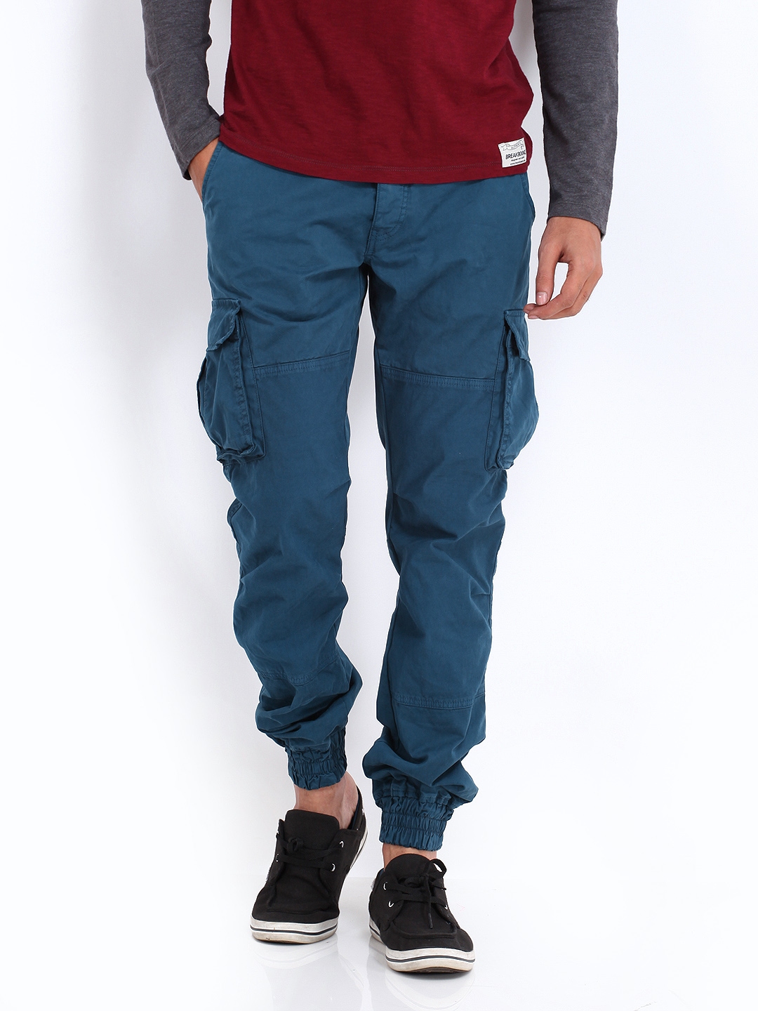 Buy Breakbounce Solid Slim Fit Trouser 8907066296007