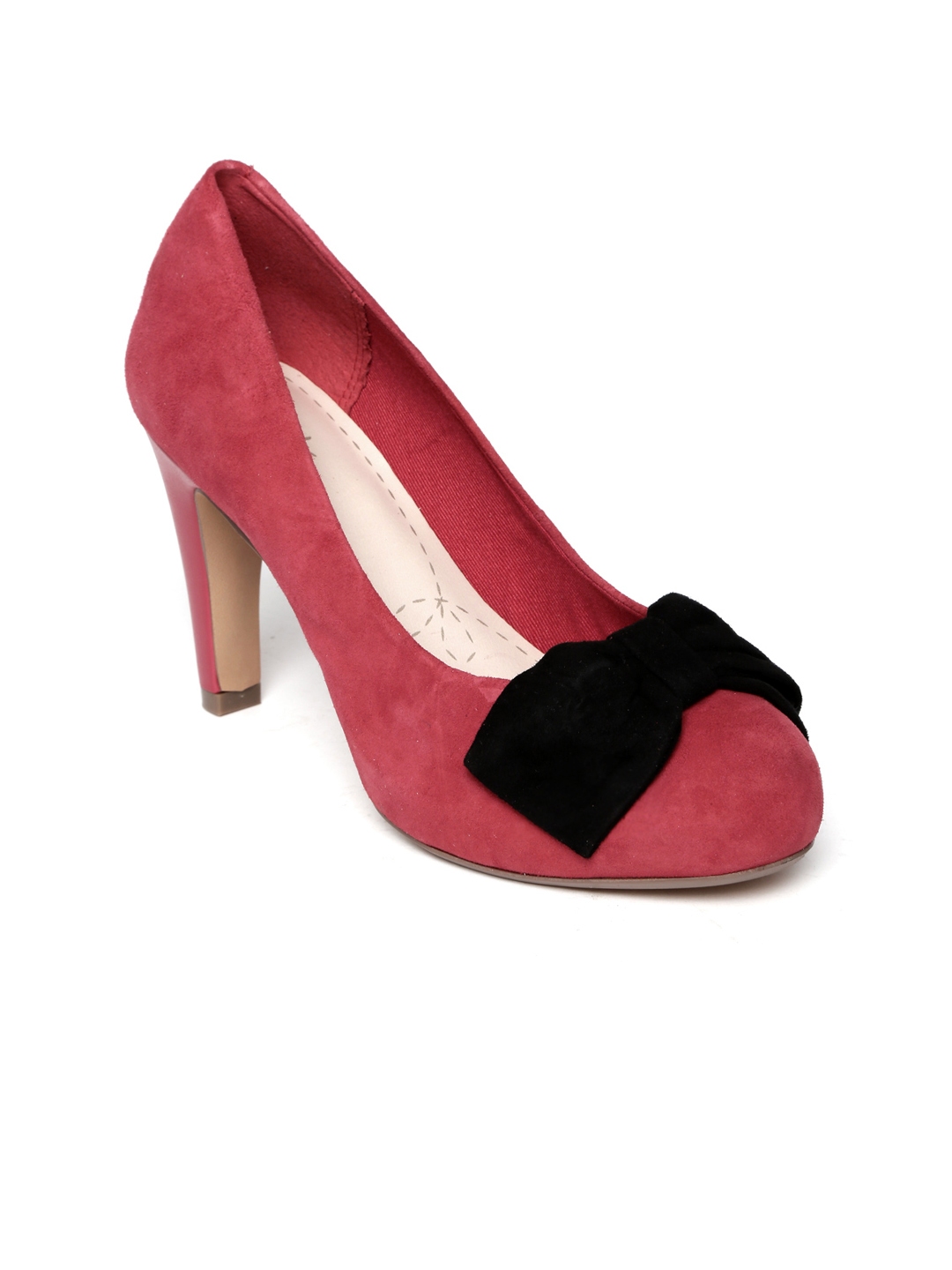 clarks red pumps