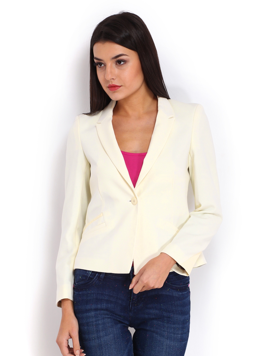 Buy Off White - Blazers for Women 457873 | Myntra