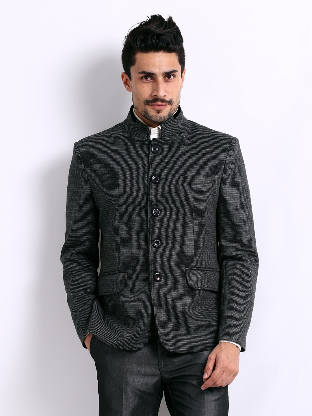 tweed black blazer