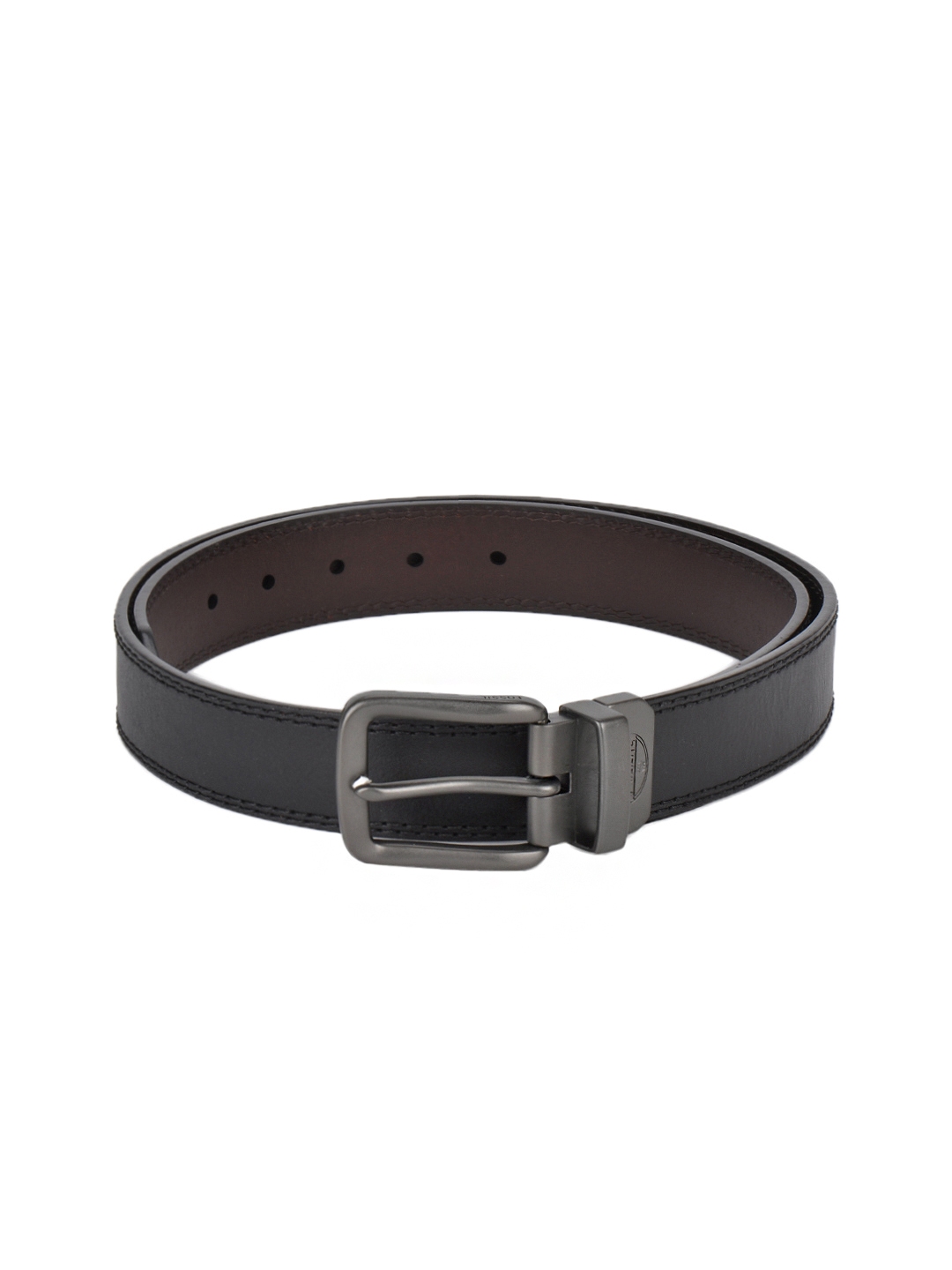 Men's Swissgear Reversible Contemporary Buckle Belt - Black/brown