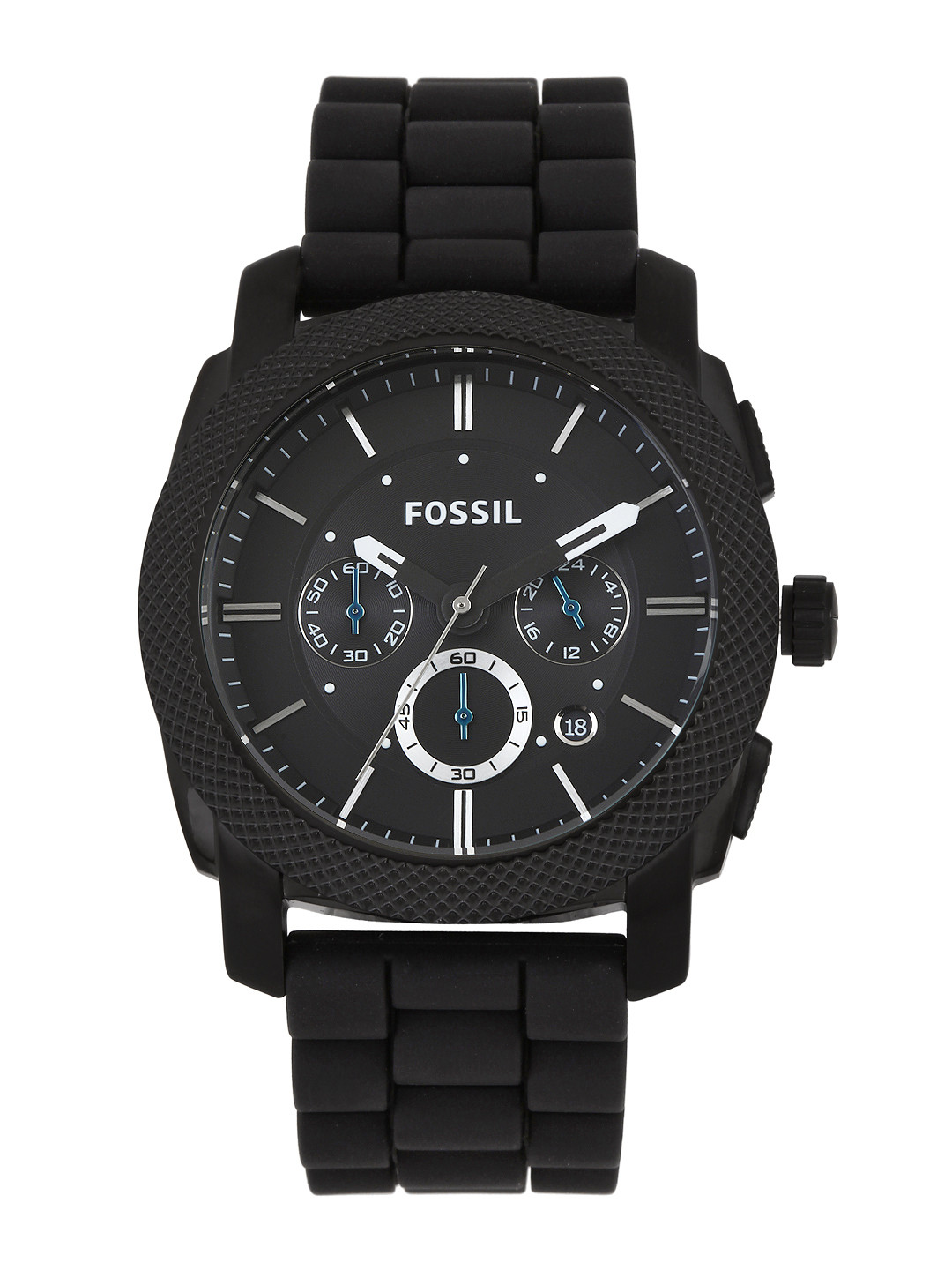 Buy Fossil Men Black Dial Watch FS4487 