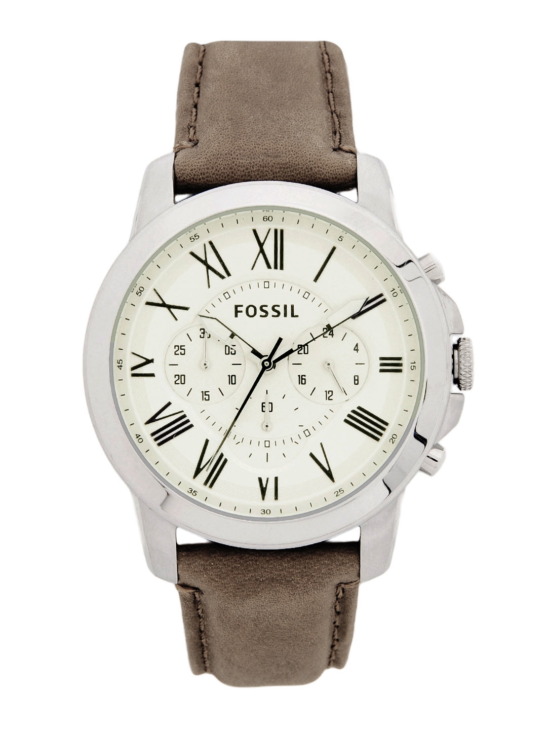 Fossil Men Cream Coloured Dial Watch FS4735