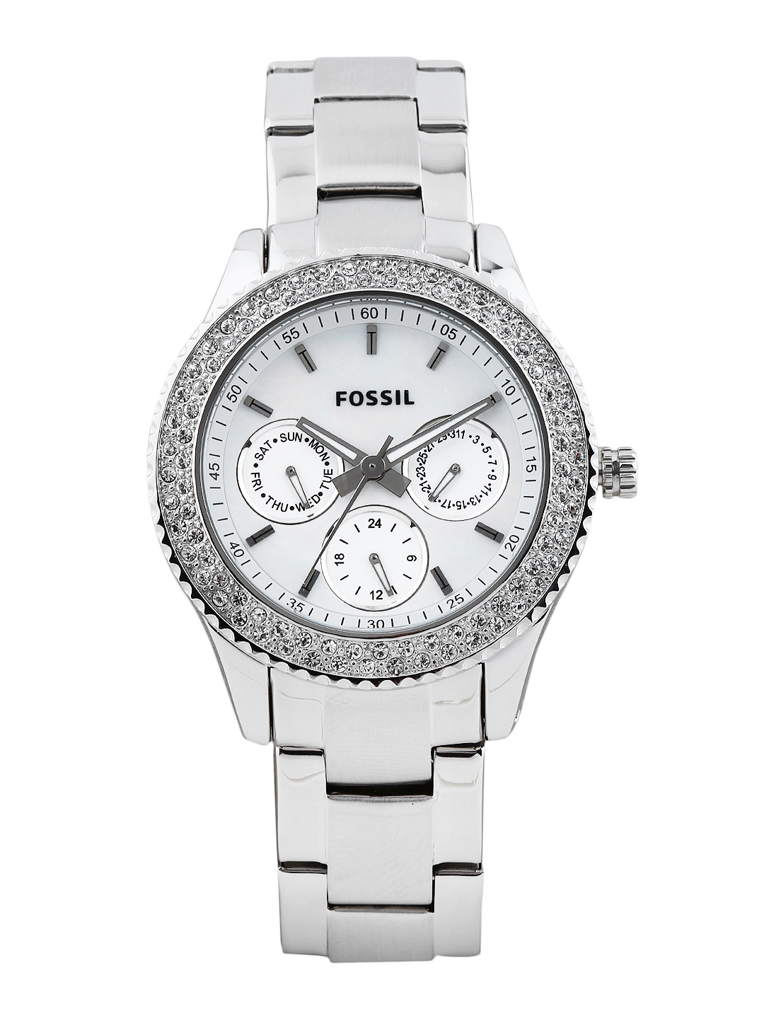 Buy Fossil Women White Dial Chronograph Watch ES2860I - Watches for ...
