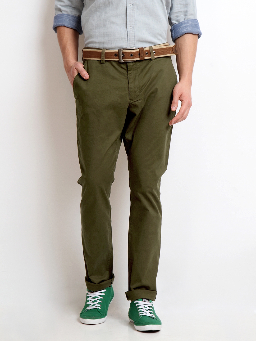Buy French Connection Mens Cargo 4 Trousers Marine