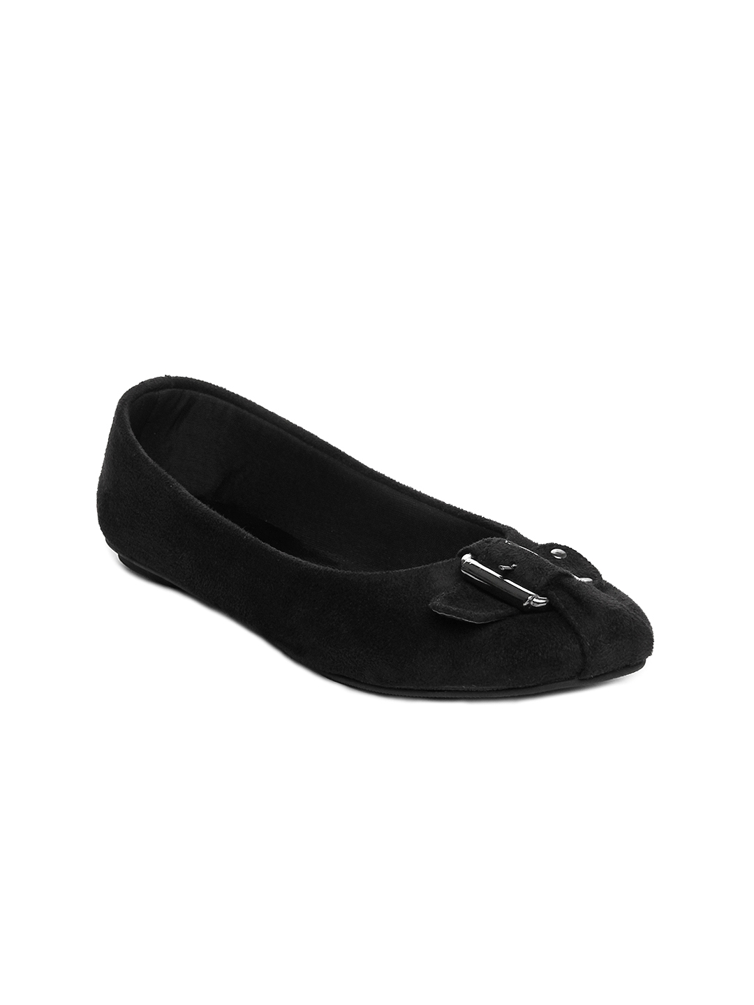 Buy Global Step Women Black Flat Shoes 