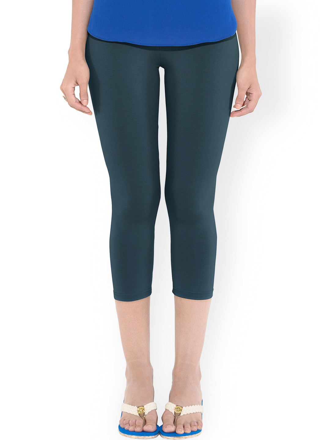 Go Colors Grey Capris