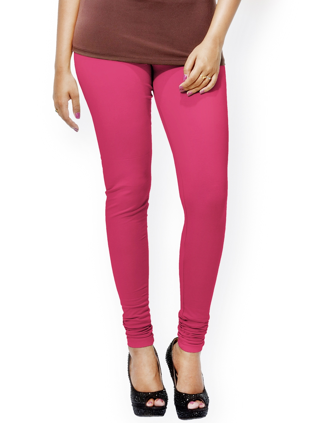 GO COLORS Women Solid Dark Pink Ankle Length Leggings : Amazon.in: Fashion-nextbuild.com.vn