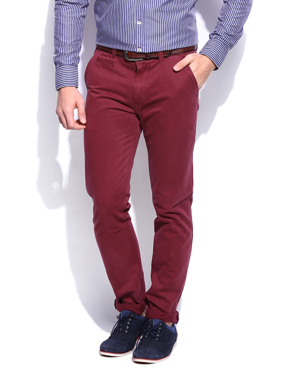US POLO ASSN Casual Trousers  Buy US POLO ASSN Mid Rise Twill Casual  Trouser Online  Nykaa Fashion