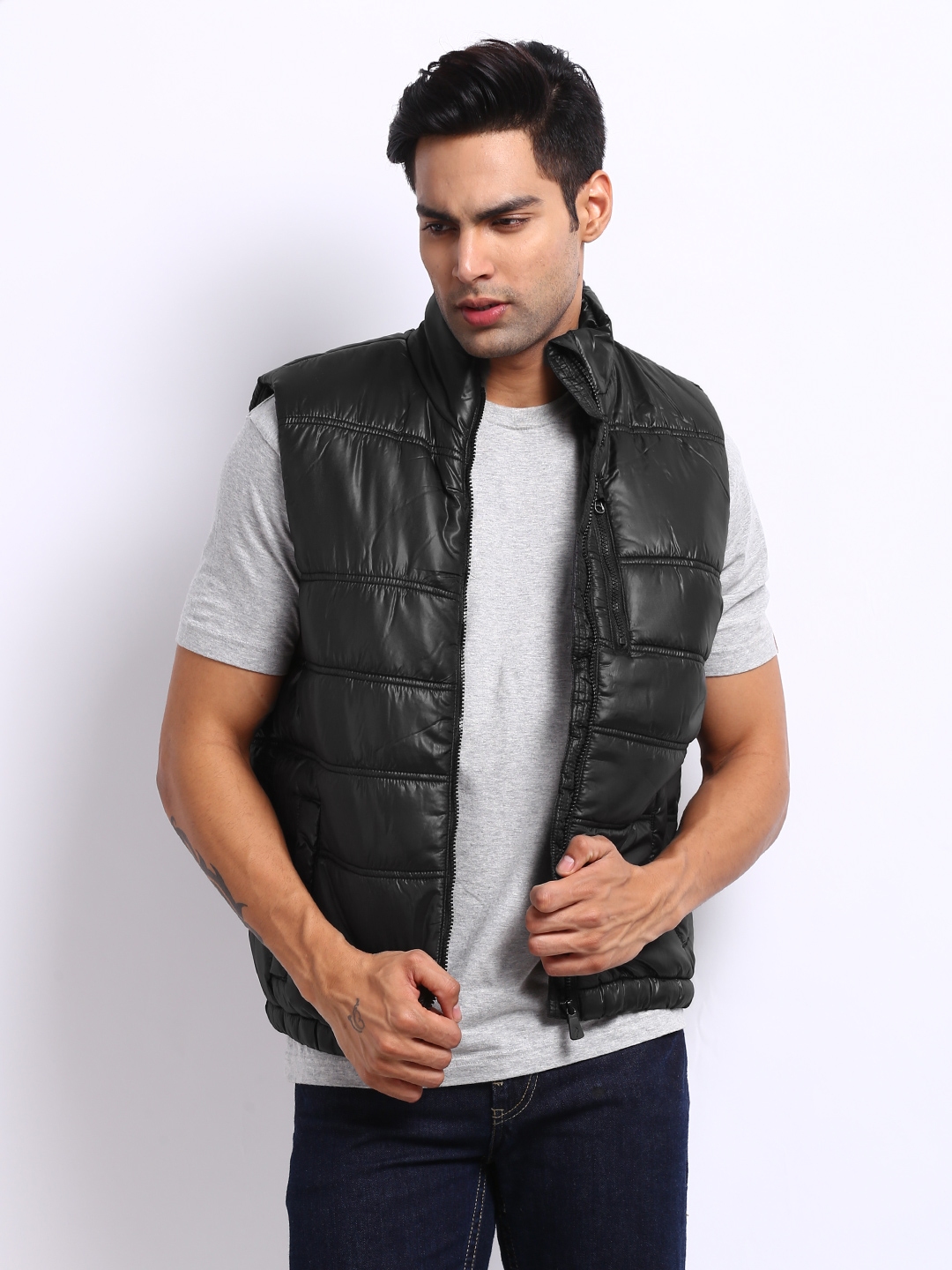 indian terrain sleeveless jacket