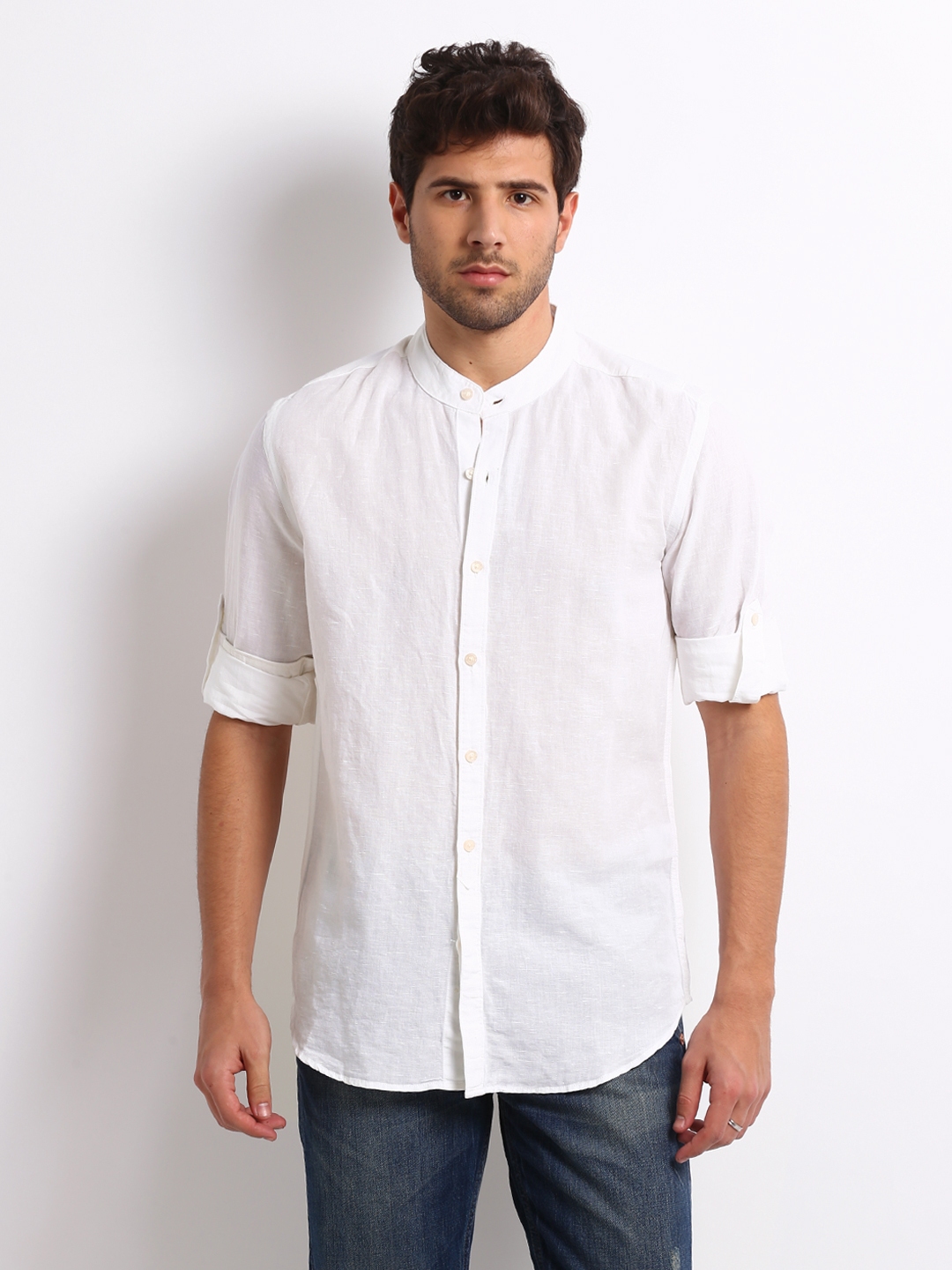 Buy Levis Men White Classic Slim Fit Linen Blend Casual Shirt - Shirts for  Men 252492 | Myntra