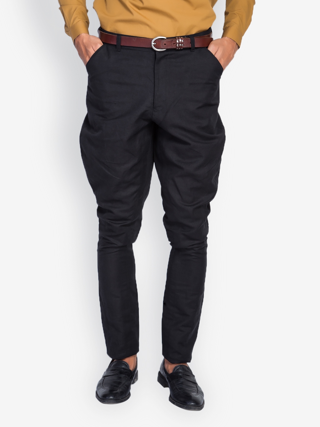 Black jodhpur trousers by Dhatu Design Studio  The Secret Label
