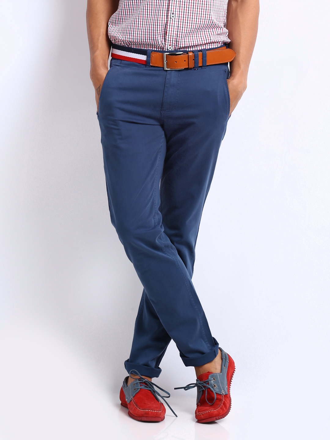 mens blue trousers