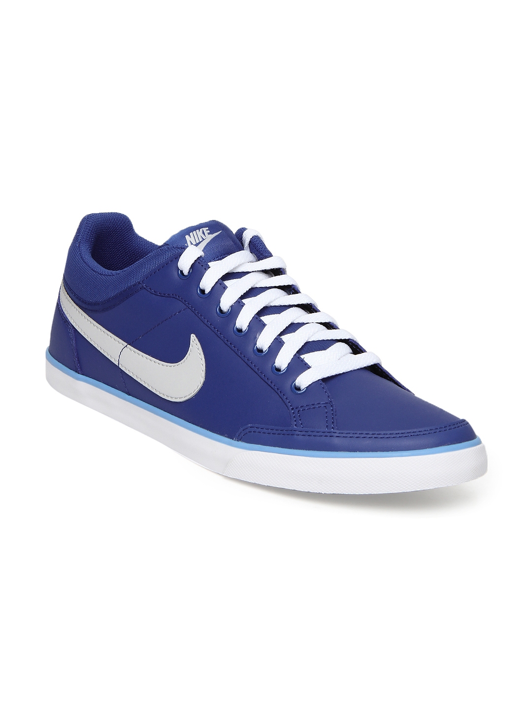 Buy Nike Blue Capri III Low Leather NSW Casual Shoes - Casual Shoes for ...