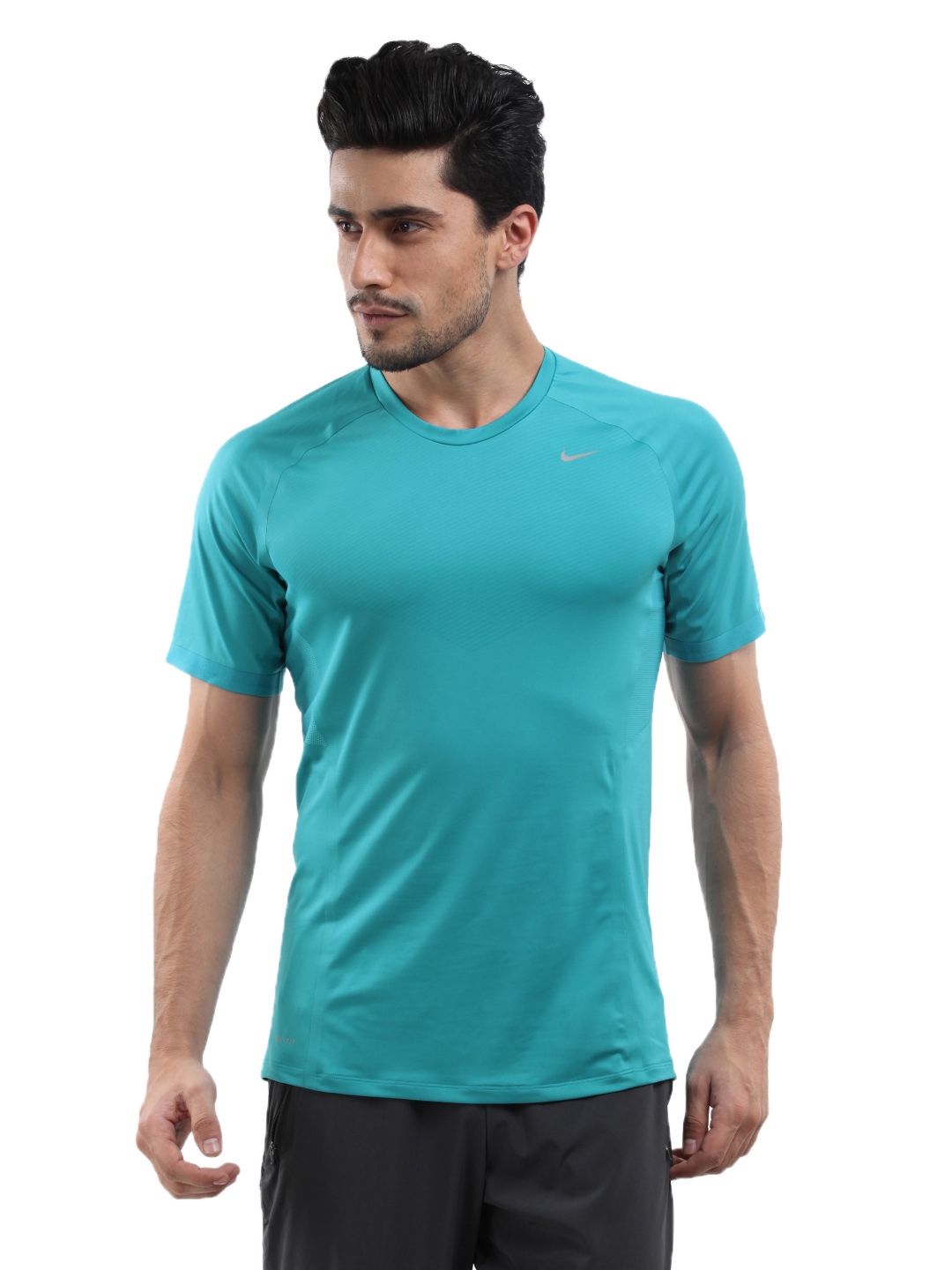 turquoise blue nike shirt