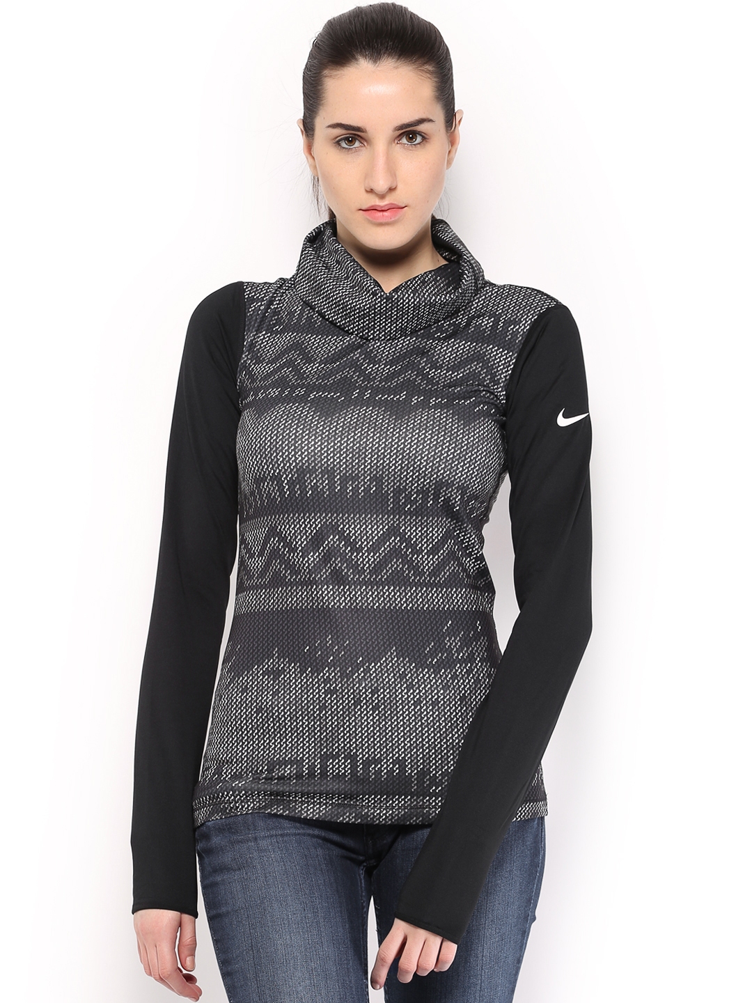 Nike women's cheap pro hyperwarm top