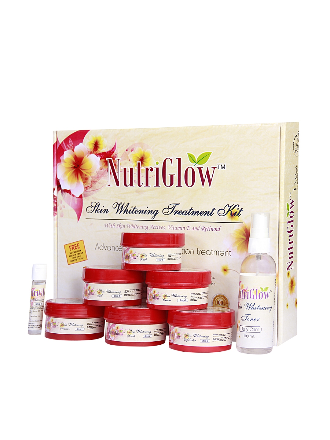 Buy NutriGlow Skin Whitening Treatment Kit Facial Kit for Unisex