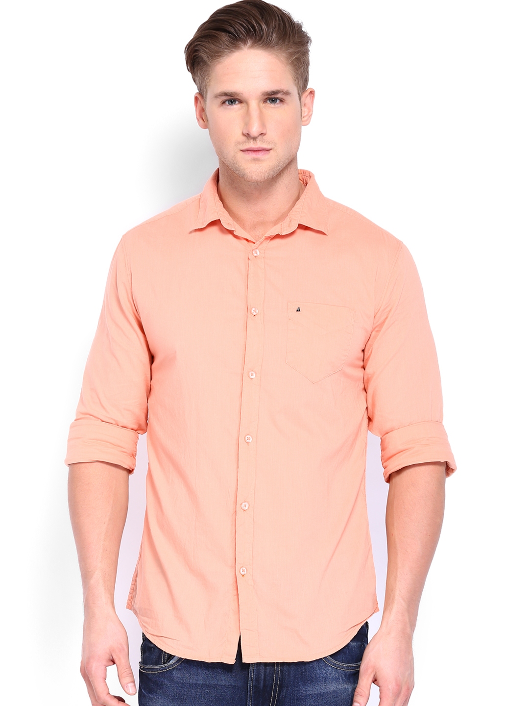 light orange shirt mens