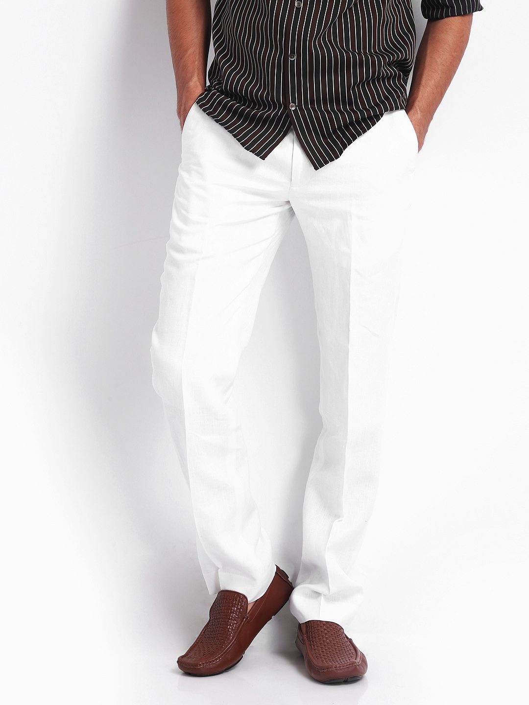 Linen on sale smart trousers