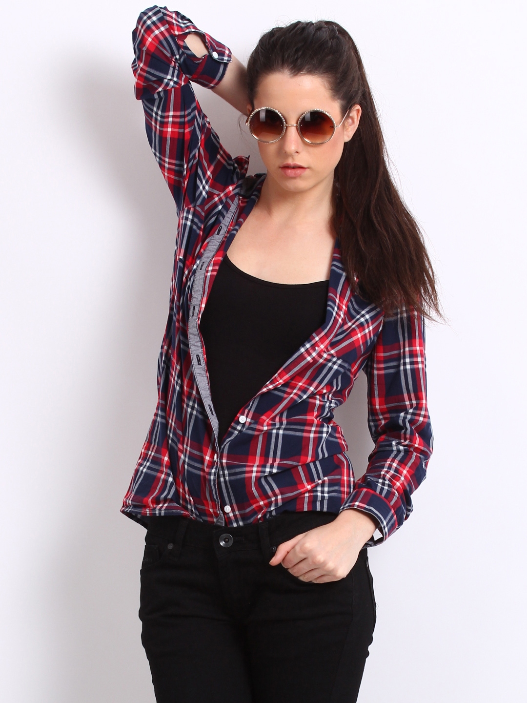 Pepe Jeans Women Checkered Casual Red Shirt - Buy Pepe Jeans Women