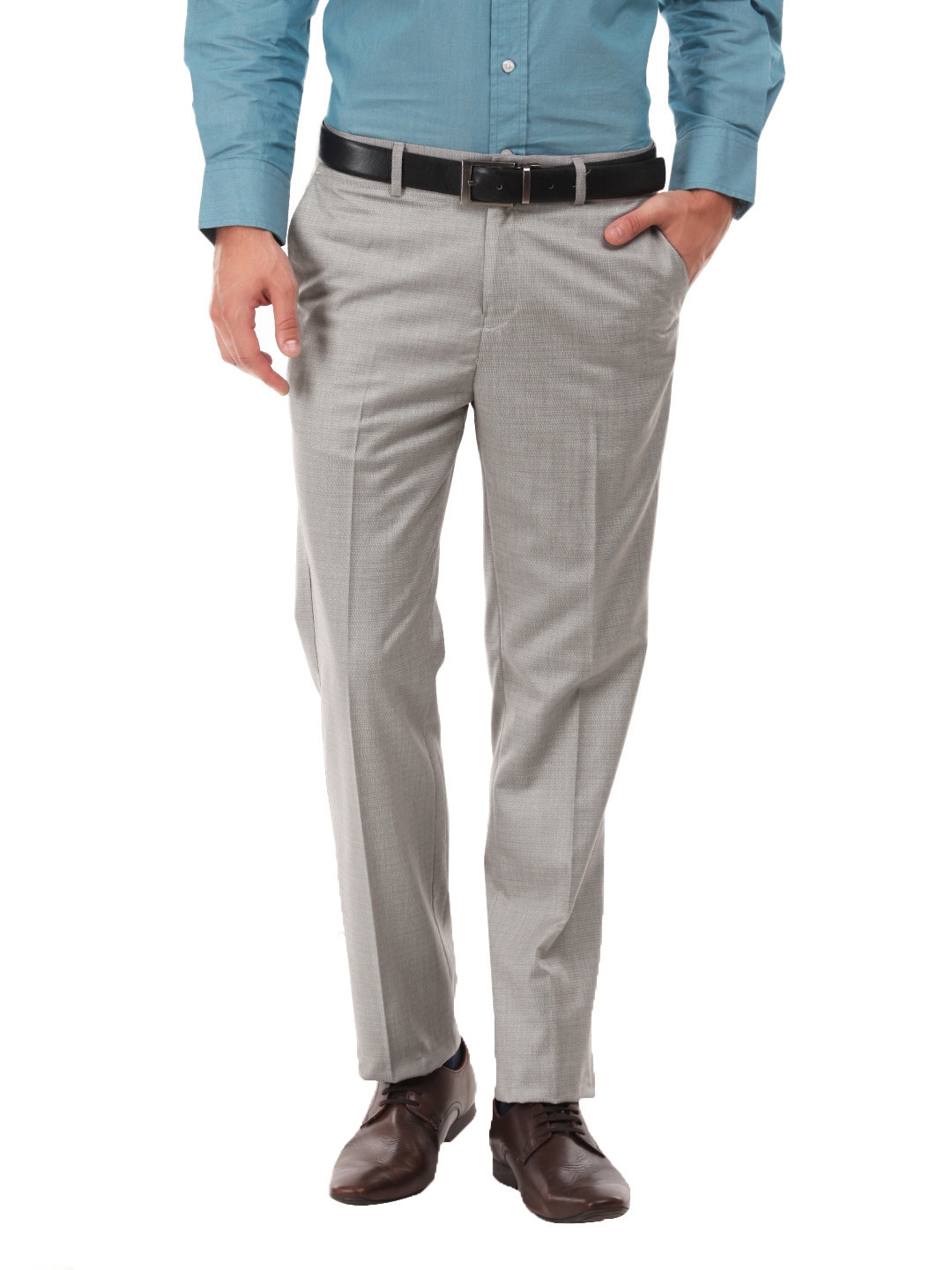 Buy Peter England Men Solid Regular Fit Formal Trouser  Black Online at  Low Prices in India  Paytmmallcom