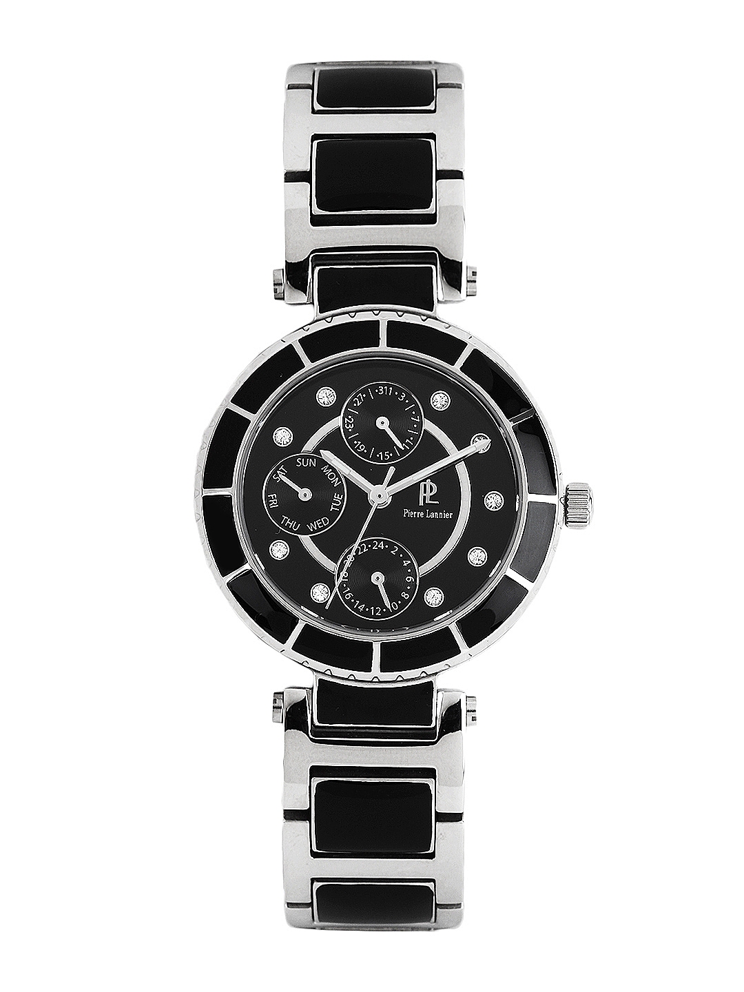 Buy Pierre Lannier Women Black Dial Chronograph Watch 100G631