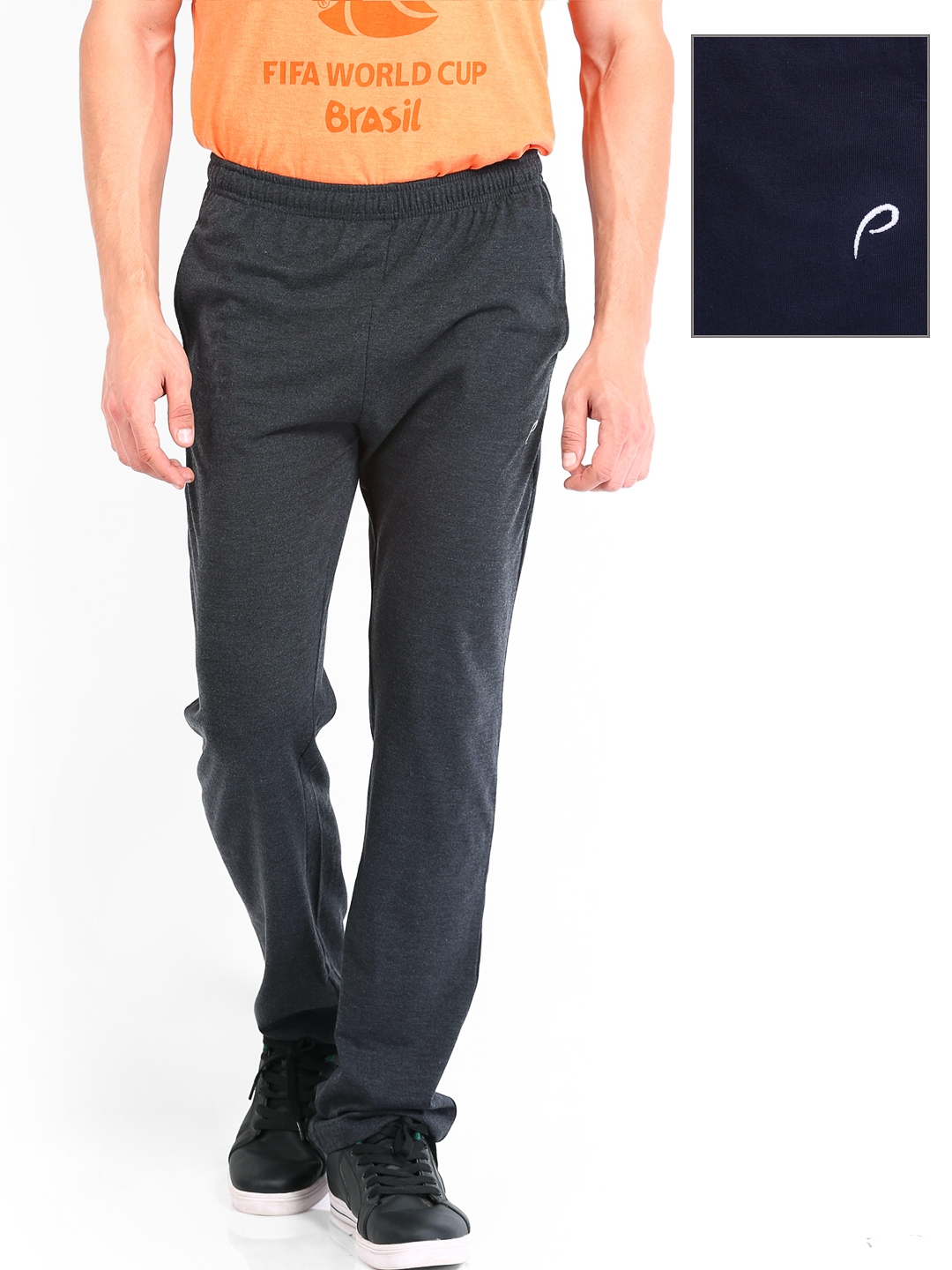 Men's Regular Fit Printed Trackpants (Pack of 2) (PT_035_Black_Navy_S) :  Amazon.in: Clothing & Accessories