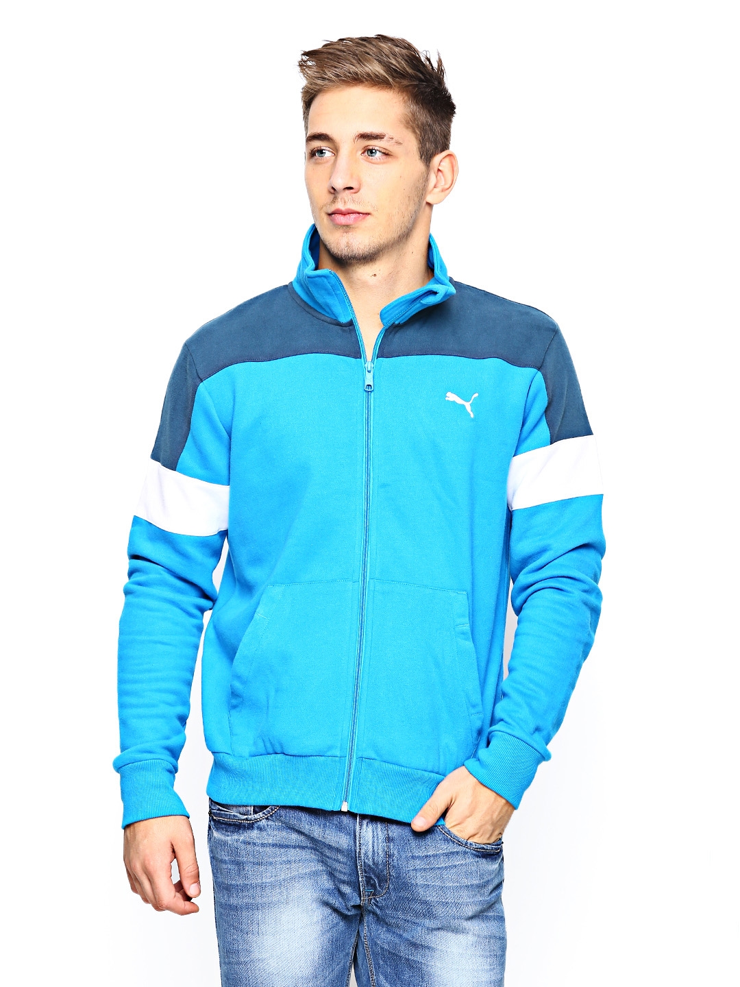 Buy Puma Men Blue Sports Jacket 