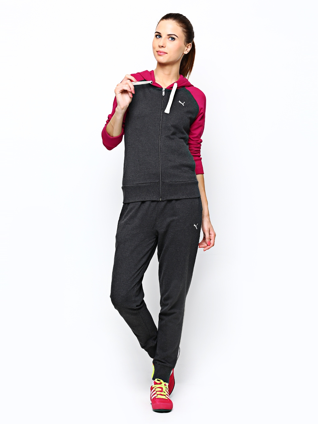 grey womens puma tracksuit