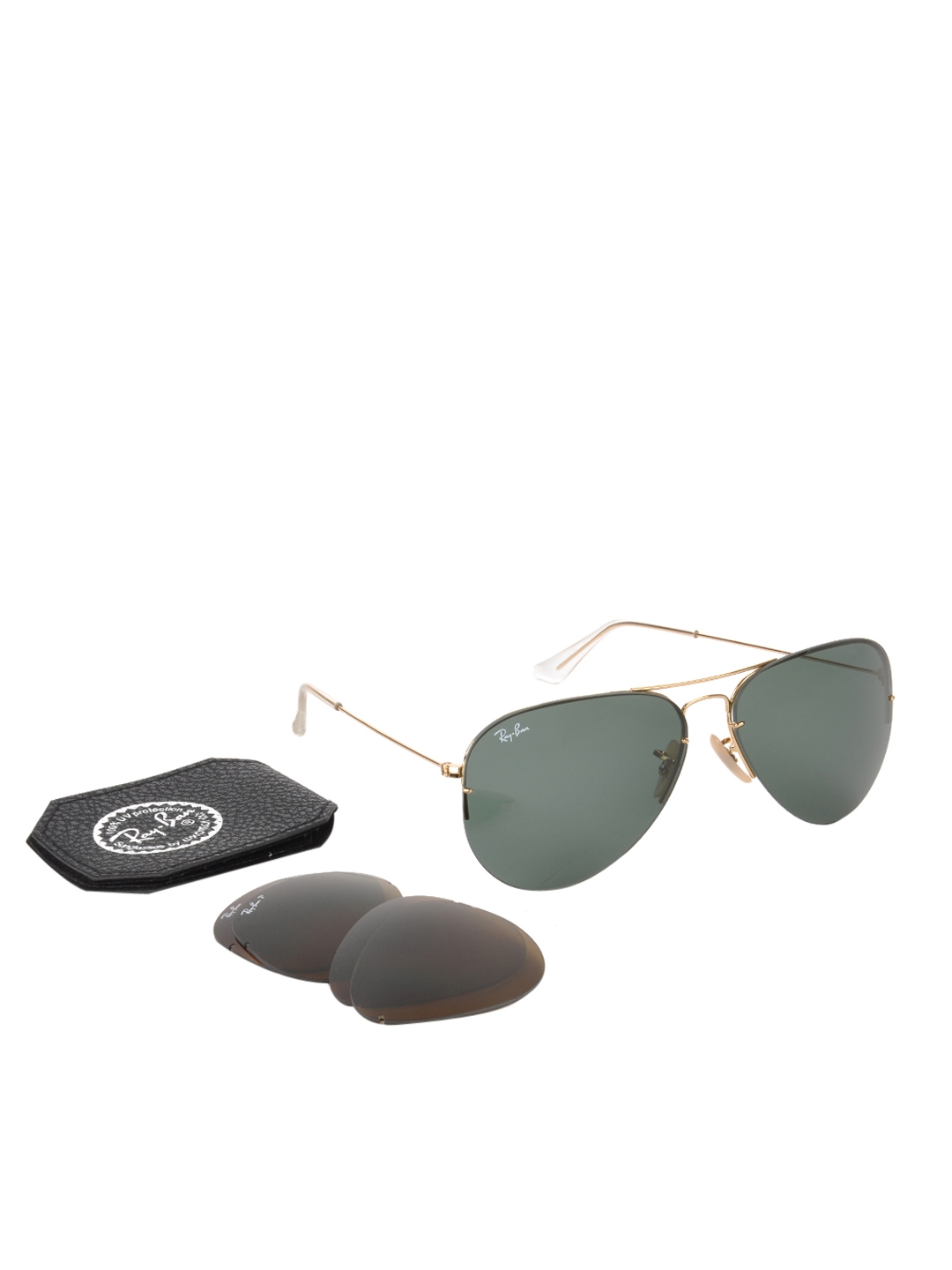 Buy Ray Ban Men Aviators With 2 Extra Detachable Lenses - Sunglasses for  Men 133950 | Myntra