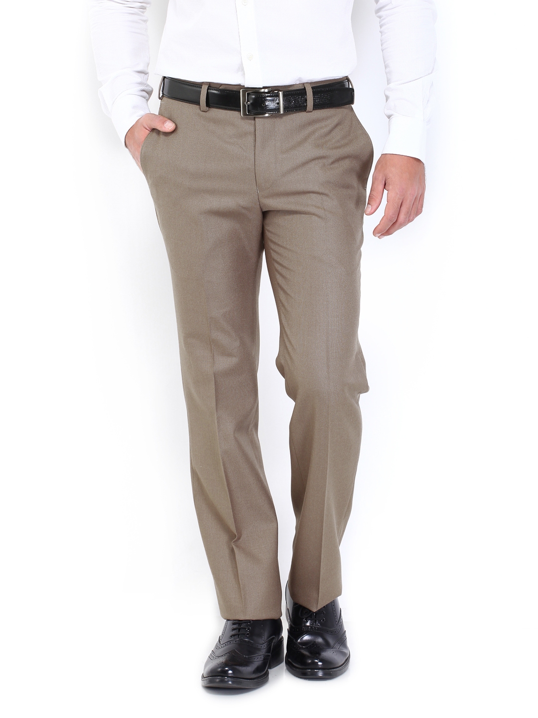Buy Raymond Men Contemporary Fit Medium Fawn Trouser  Raymond Trouser  online  Medium Fawn
