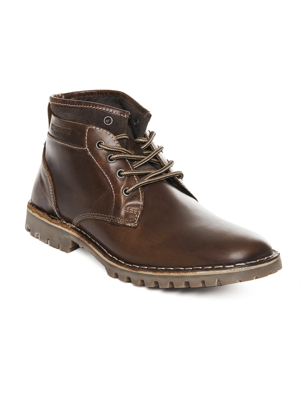 Buy Red Tape Men Tan Brown Leather Boots - Casual Shoes for Men | Myntra