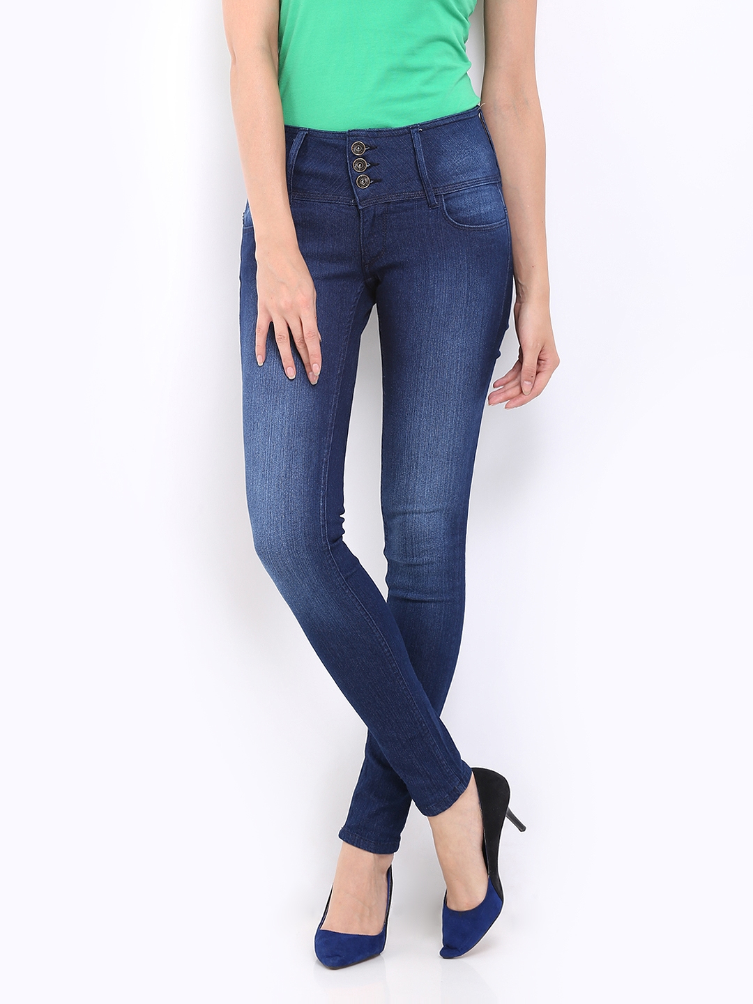 Buy Roadster Women Blue Slim Fit Jeans - Jeans for Women | Myntra
