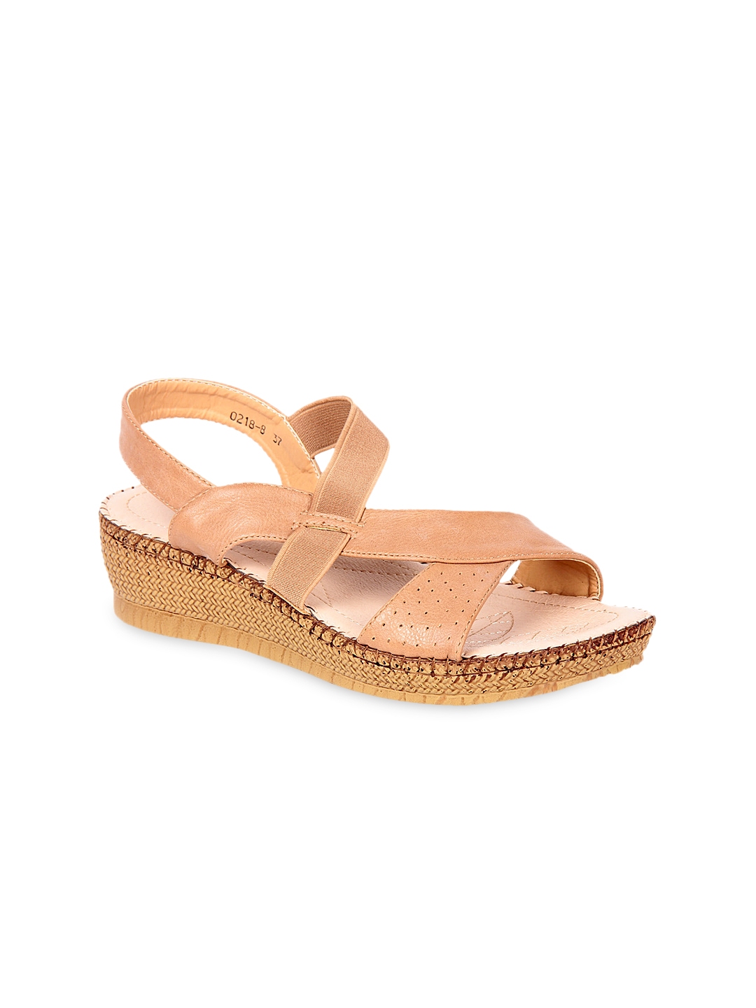 Buy Rose Gold-Toned Heeled Sandals for Women by Steppings Online