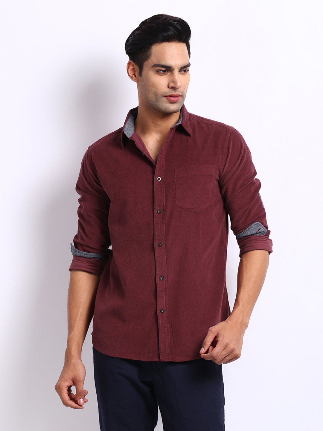 maroon color shirt for men
