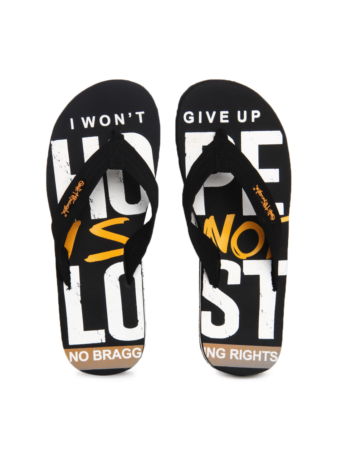 Buy Solethreads Men Black Flip Flops 