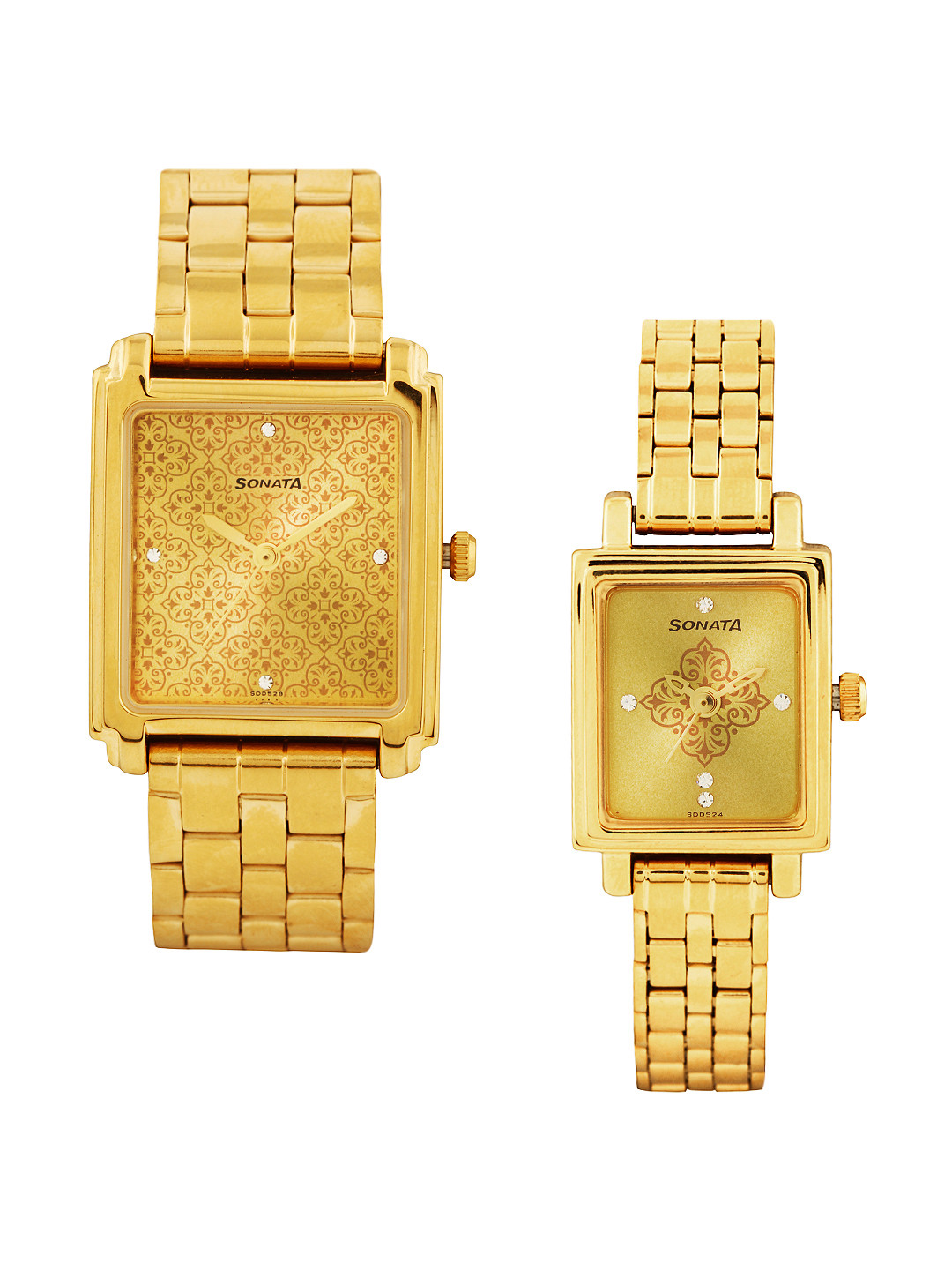 sonata watch golden colour price
