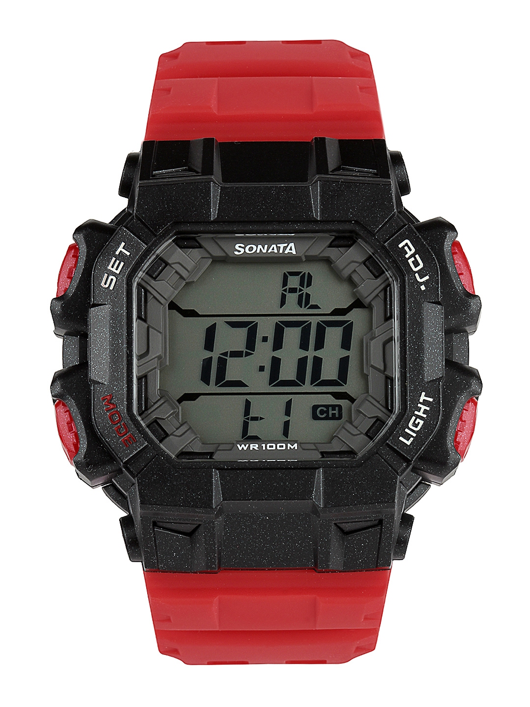 Buy Sonata Ocean Series Men Red Digital Watch 77025PP02J Watches