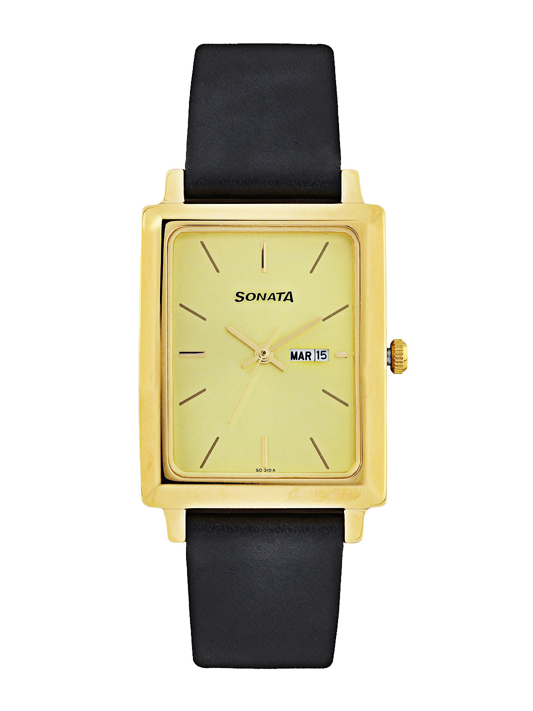 Sonata Men Gold Toned Dial Watch