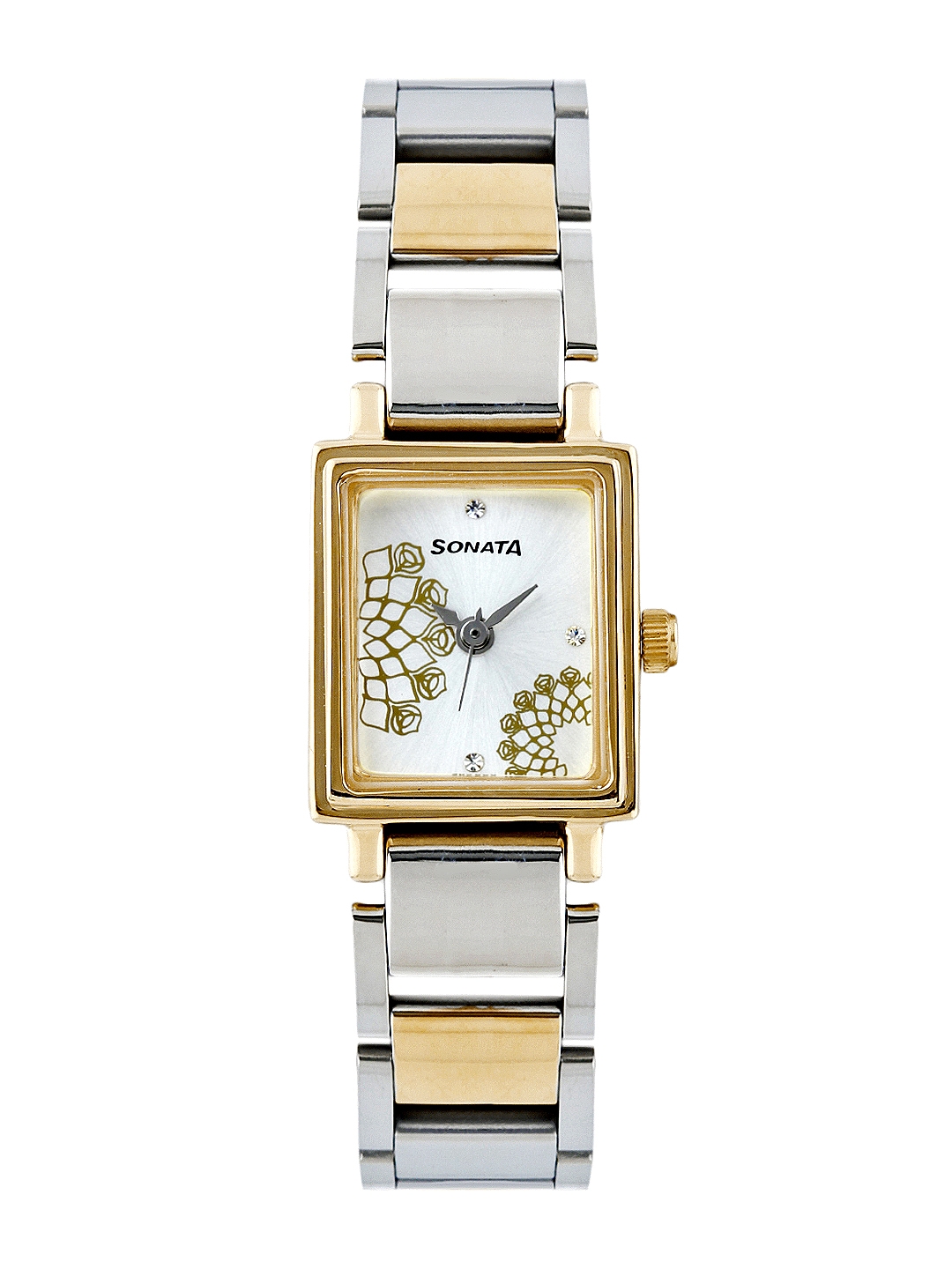 Sonata Women Silver Toned Dial Wedding Collection Watch 8080BM01
