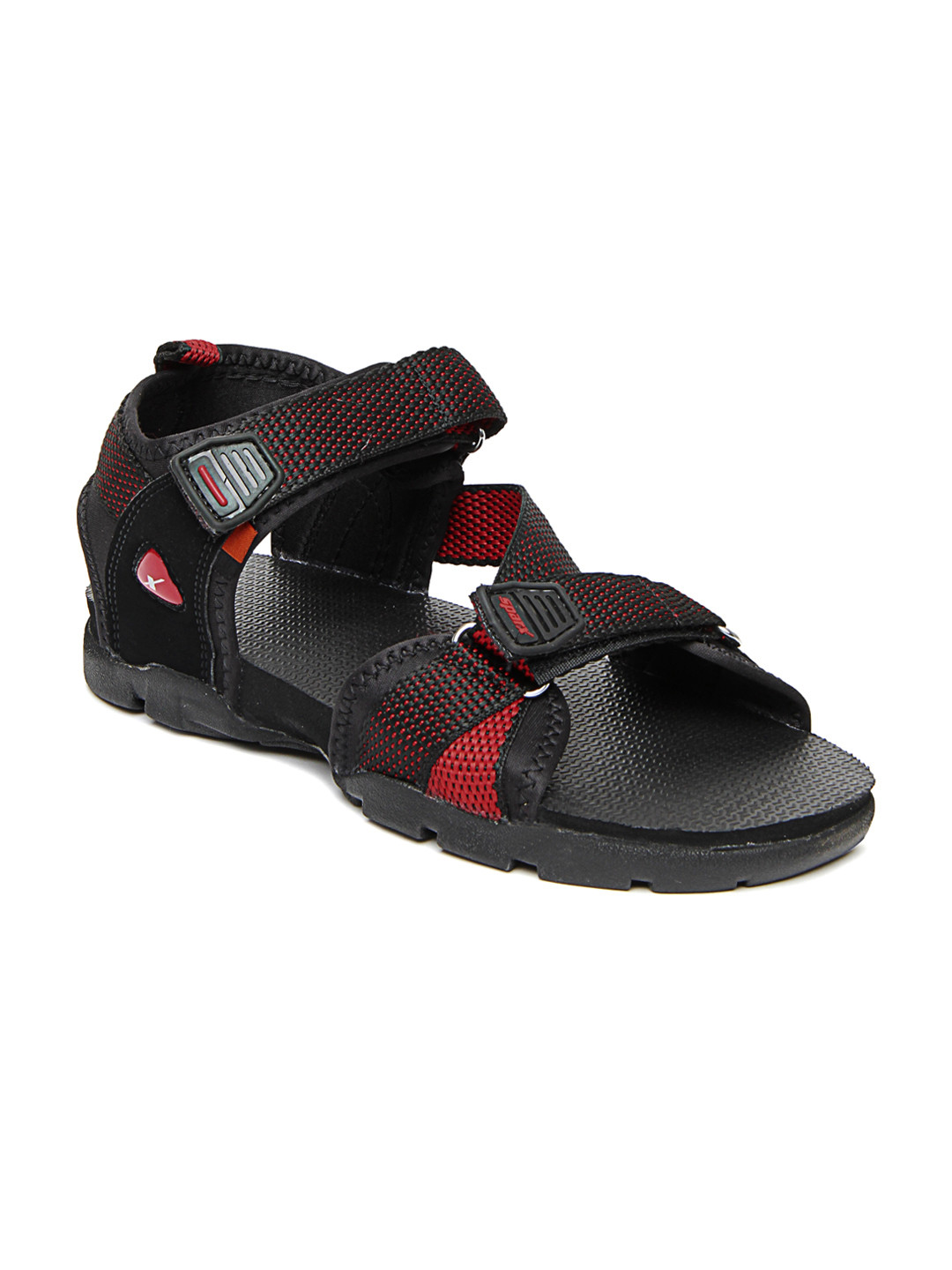 Buy Sparx Men Black u0026 Red Sports Sandals - Sports Sandals for Men 287579 |  Myntra