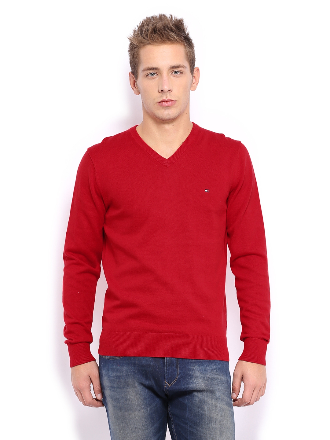 tommy jeans red sweater