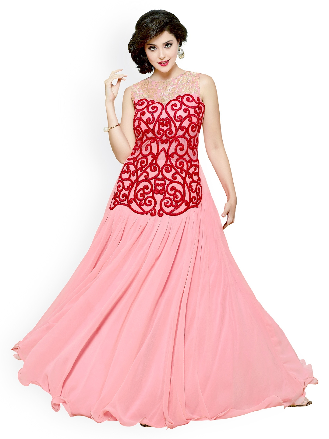 Floor touch Gown myntra