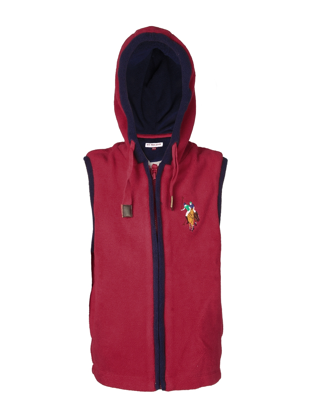 red sleeveless hoodie kids