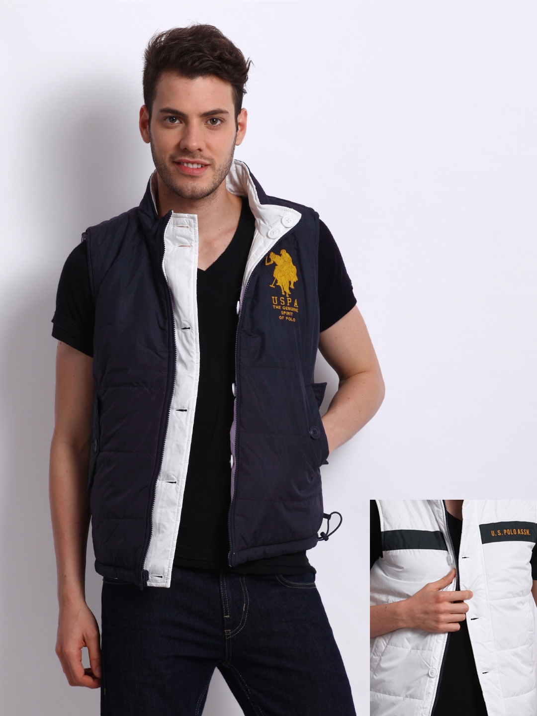 us polo assn sleeveless jacket