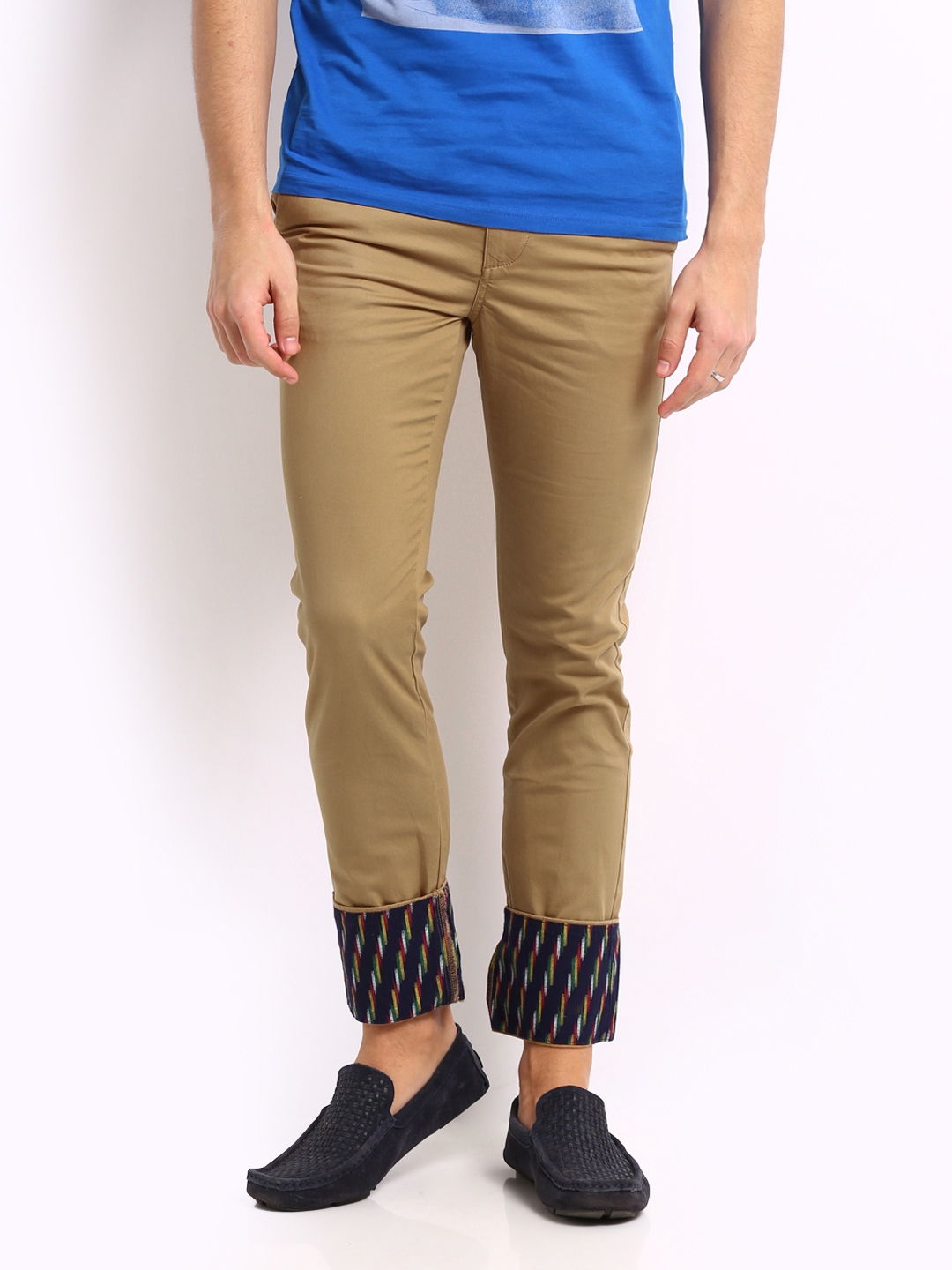 Buy United Colors Of Benetton Men Brown Slim Fit Trousers  Trousers for  Men 251283  Myntra