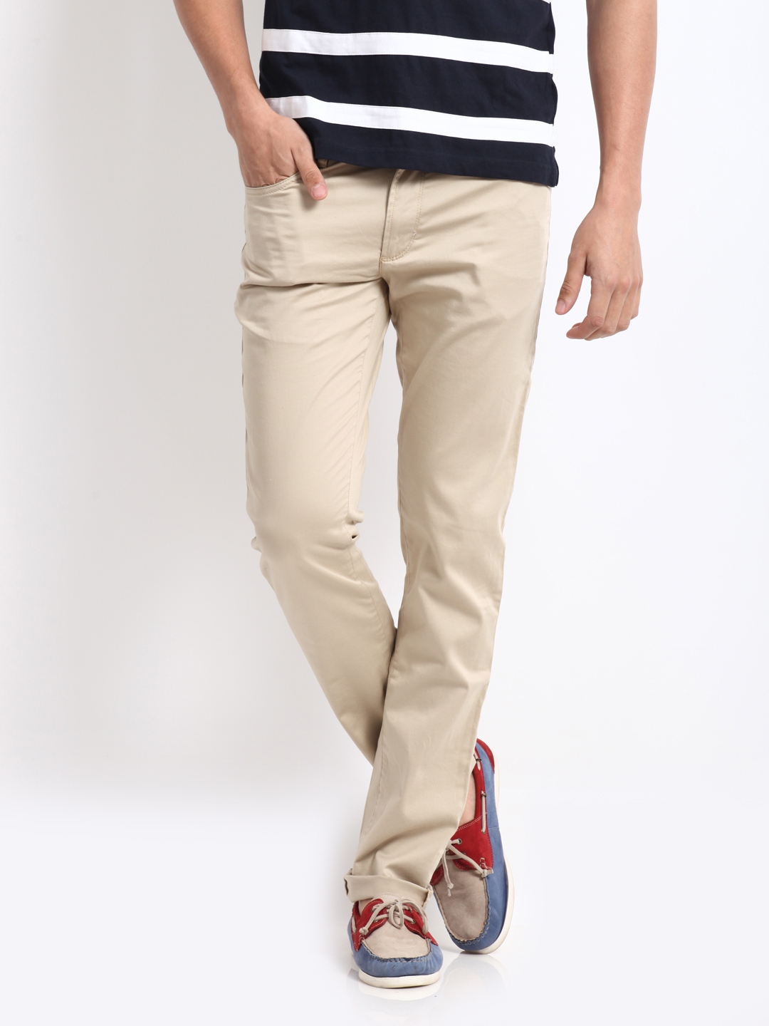Buy United Colors Of Benetton Green Printed Slim Fit Trousers  Trousers  for Men 794572  Myntra