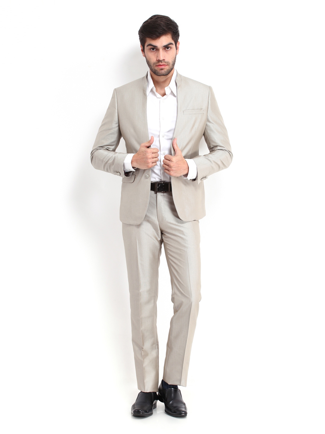 van heusen light grey suit