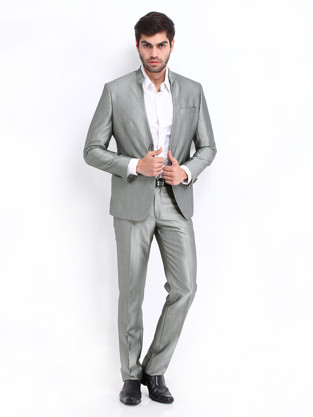 van heusen light grey suit